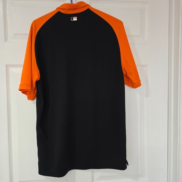 Baltimore Orioles Men's Nike Dri Fit 3 Button SS Polo Shirt Black Orange Size M - Picture 5 of 8